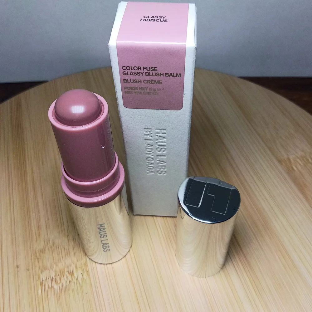 Haus Labs By Lady Gaga Color Fuse Blush Balm - Glassy Hibiscus - Picture 2 of 6